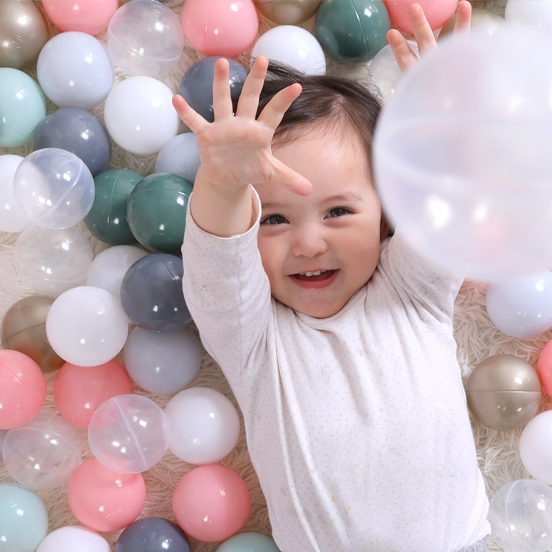 海洋球儿童波波球宝宝室内游戏屋玩具球池游戏围栏婴儿彩色球 加厚「100只」