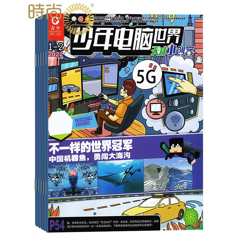 青少少年电脑世界天才小创客杂志 光盘版 2023年全年杂志订阅9月起订一年共12期