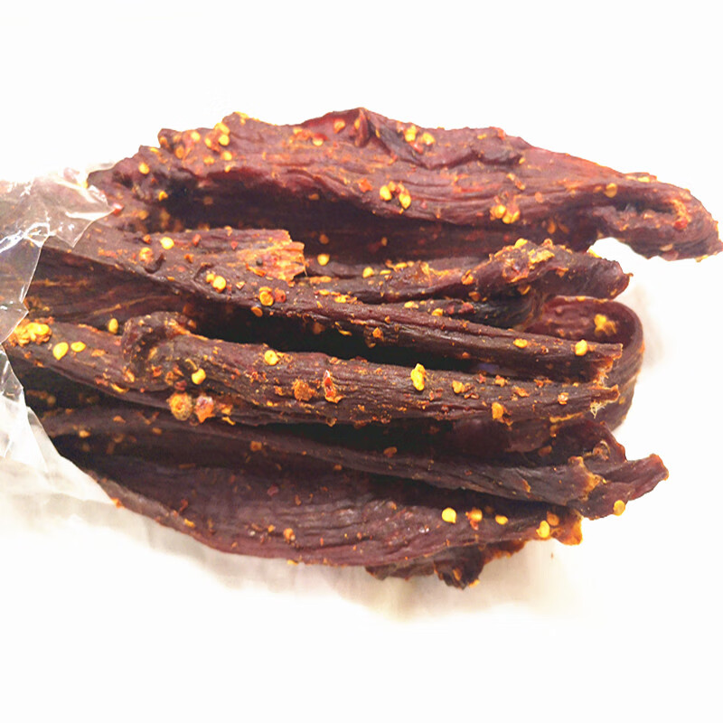 宏园青海特产风干手撕牦牛肉干麻辣味五香味 西宁特产牛肉干 半斤麻辣