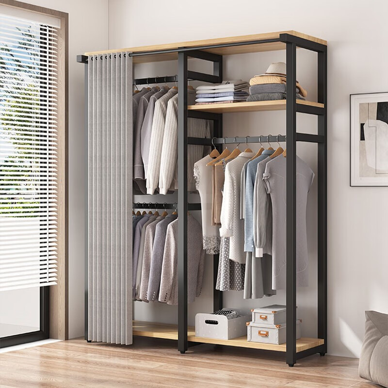 良盼衣柜家用卧室简易收纳布衣柜结实耐用出租房用小户型挂衣橱组装柜