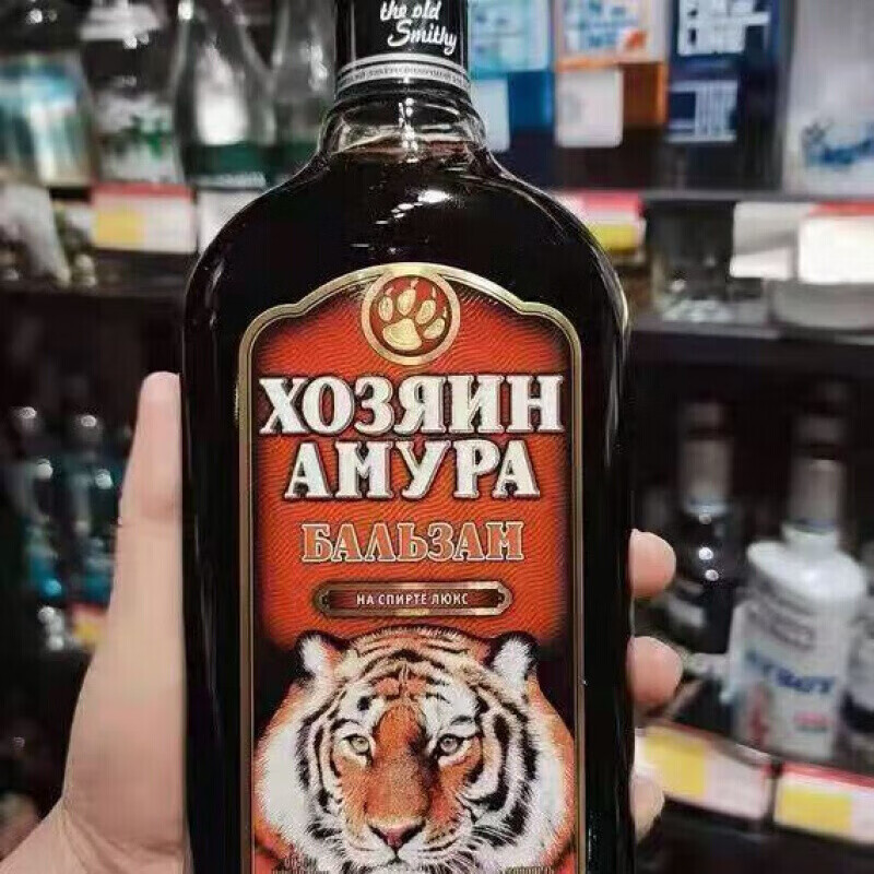 俄罗斯小虎酒阿穆尔小虎酒虎酒俄罗斯熊酒鹿酒配制滋补 阿穆尔虎500ml