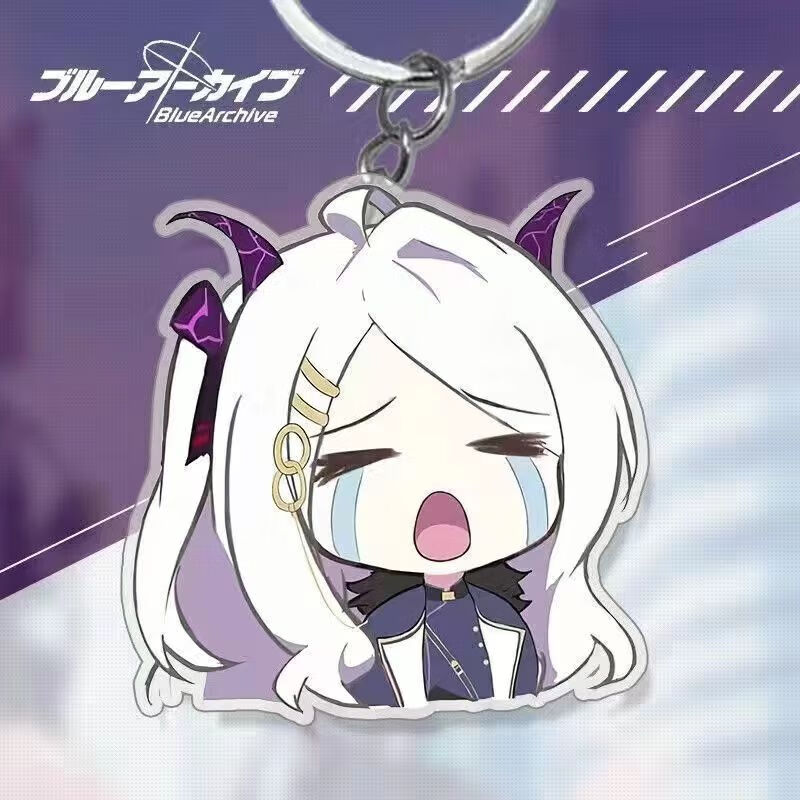琉滋yostar悠星碧蓝档案蔚蓝档案周边钥匙扣日奈爱丽丝动漫卡通书包挂