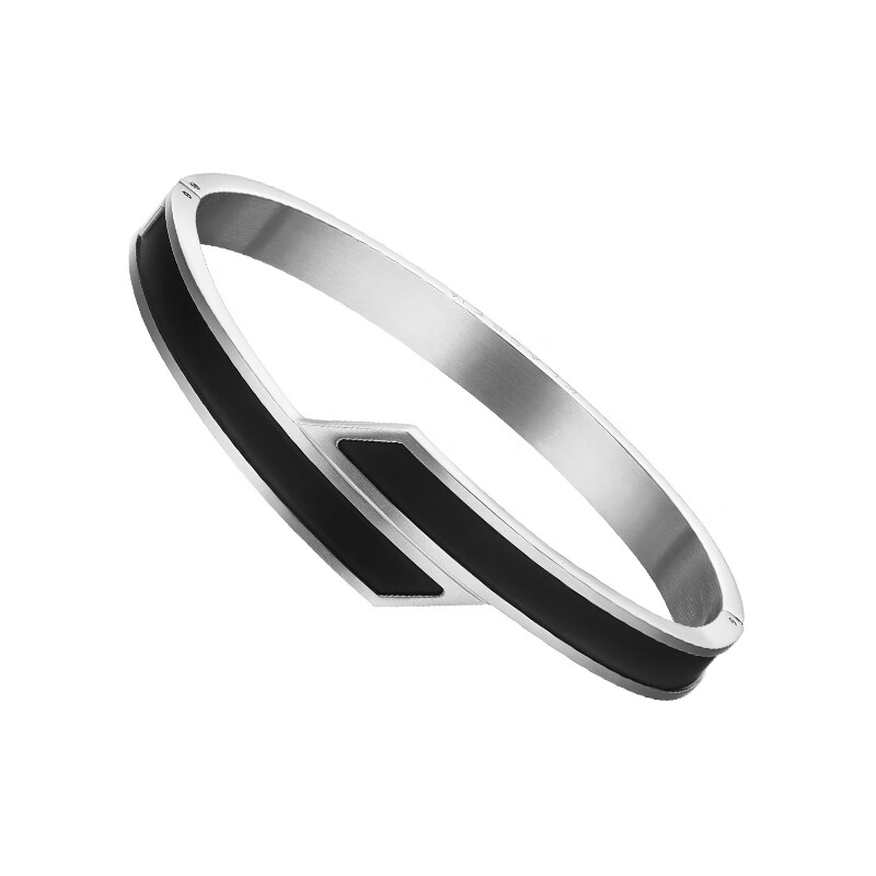 KLASSE 14意大利时尚手环男女通用款腕表搭配316L精钢手环送女友生日礼物 外黑内银JTB19BS001S