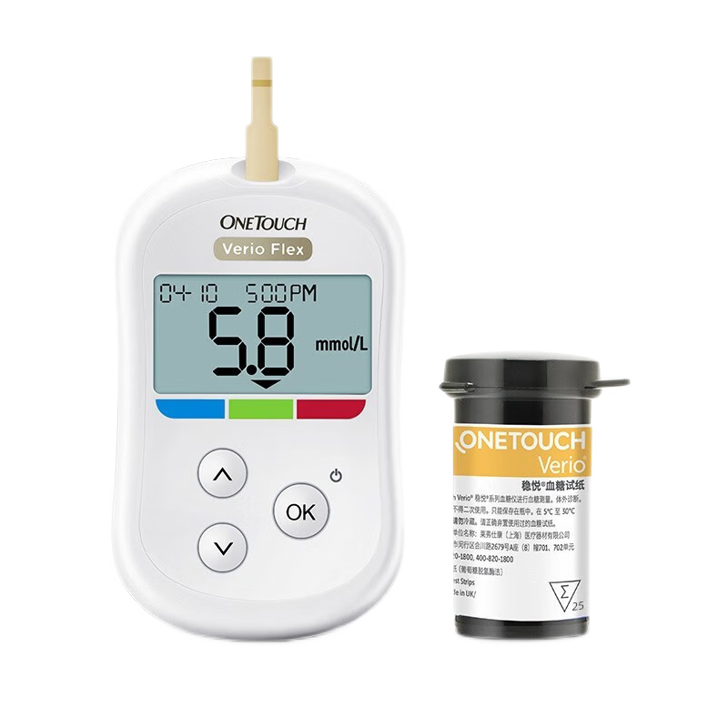 强生稳豪倍优型血糖试纸50片家用老人糖尿病血糖仪器医院款稳豪强生