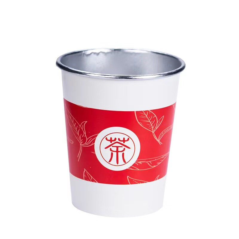 桂花红茶铝箔杯茶一次性纸杯自带茶叶杯茶一体隐茶杯杯中茶可定制 整箱500杯批发价 可混批