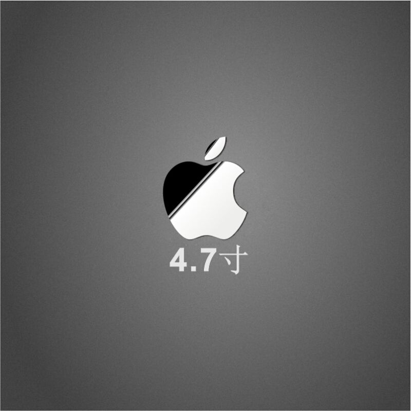 聂莊iphonexr金属贴 苹果7/8 plus logo手机壳装饰贴纸 a228(4.