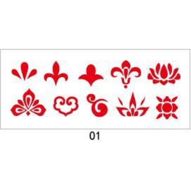 现货眉心贴花钿额饰额头贴惹红尘古装影楼视剧小眉心贴 1 4x9.