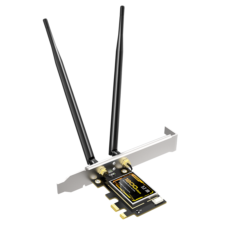 翼联 EDUP EP-9655 WiFi6无线网卡 PCI-E台式机网卡 电竞千兆网卡5G双频1800M+蓝牙5.2