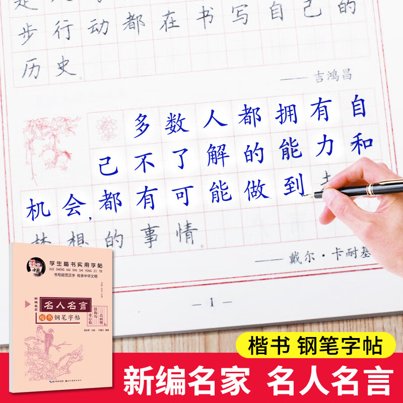 田英章楷书字帖 练字 大学生 中小学生 男女 成人字帖 钢笔字帖 硬笔