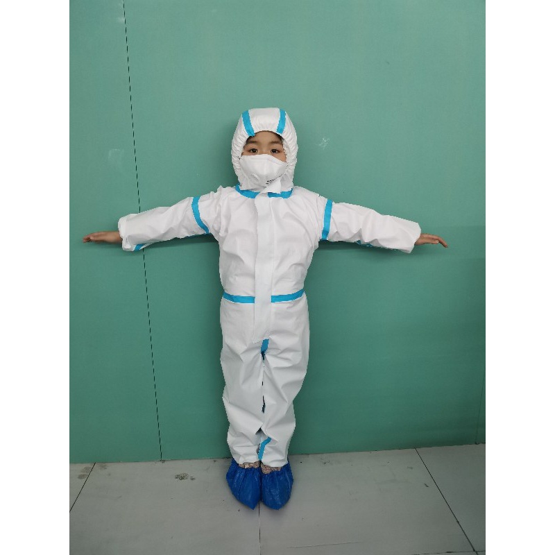 宽松男女通用连体学生儿童款中长款松紧品质乘飞机隔离衣防护服 儿童