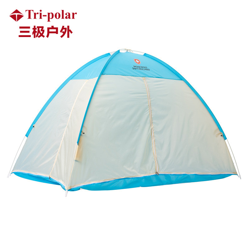 三极户外（Tri-polar）床上帐篷儿童家用大人冬季保暖室内帐篷全封闭冬天加厚床上保温帐TP2373 蓝色