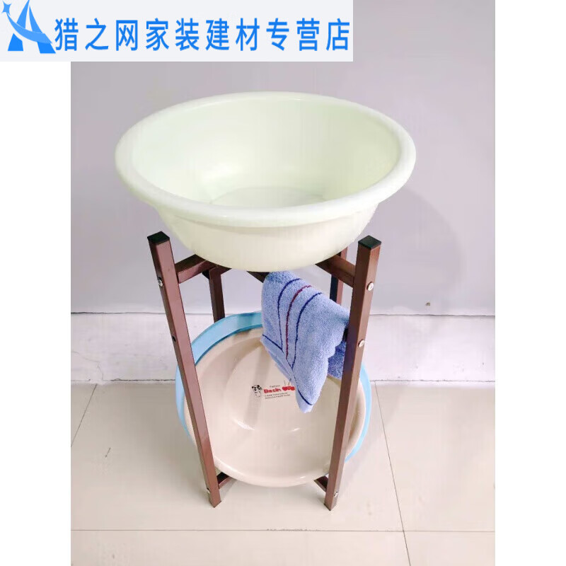 洗脸盆架子脸盆架支架现代多功能老式家用落地洗脸盆架子多层置物