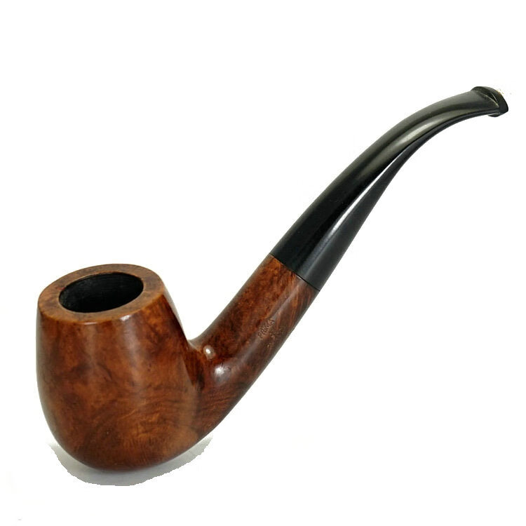 润华年烟斗法国石楠木烟斗弯式大号烟斗