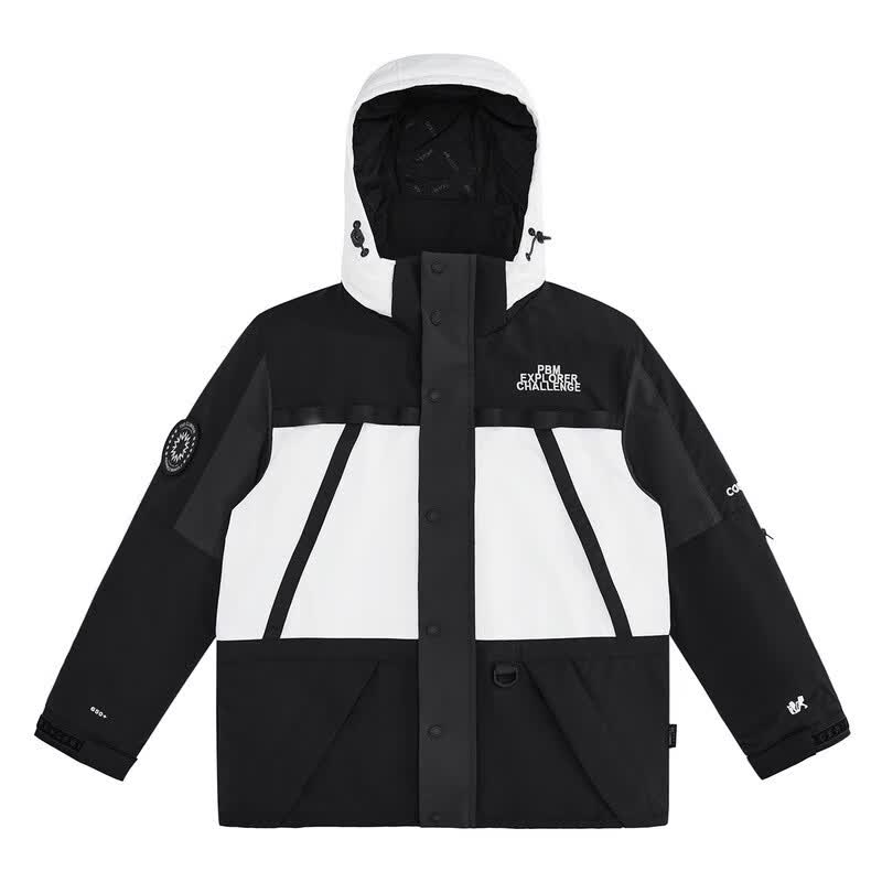 太平鸟男装 羽绒服男冬季连帽工装户外潮羽绒服合集 黑白 CORDURA BYACB4G15 S怎么样,好用不?