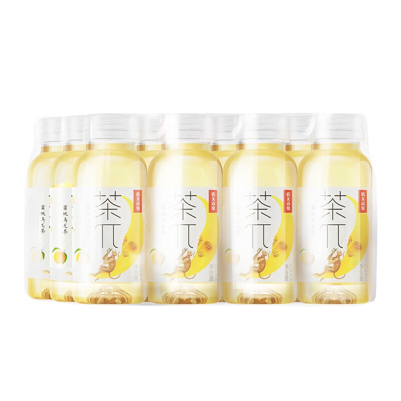 农夫山泉 小瓶饮料 mini装250ml*12瓶 茶π(茶派) 蜜桃乌龙