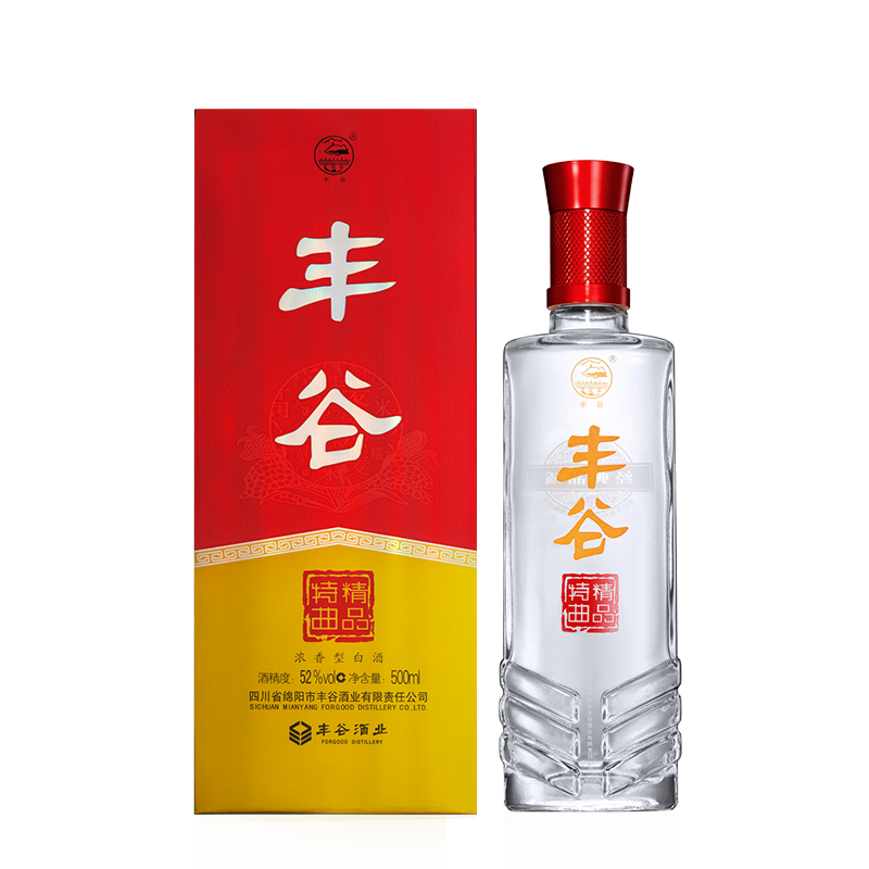 丰谷精品特曲  浓香型白酒 四川白酒口粮酒 商务宴请送礼 自饮聚会 52度 500mL 1瓶 单瓶装