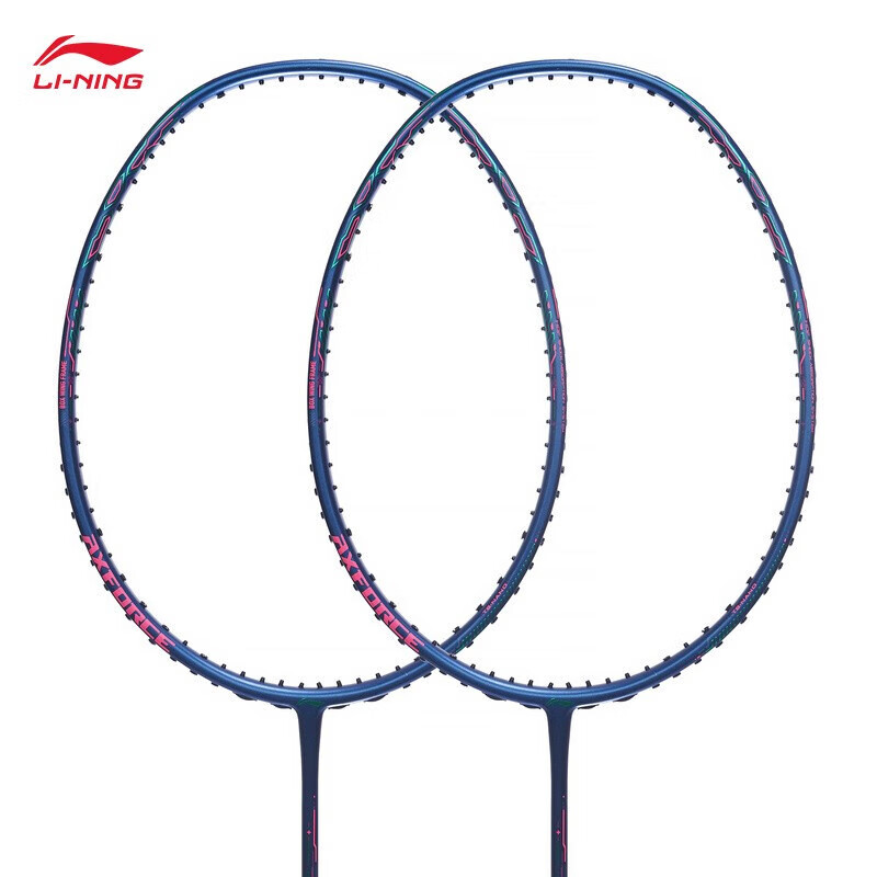 李宁(LI-NING)羽毛球拍雷霆80light 谌龙同款全碳纤维专业进攻控制大赛球拍单拍 雷霆50(4Ug5)-蓝绿