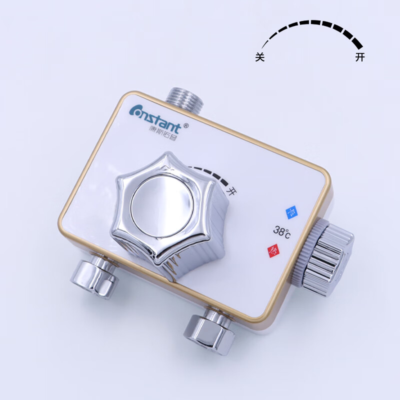 康斯拓普恒温阀明装太阳能混水阀热水器温控阀自动智能冷热水调温淋浴