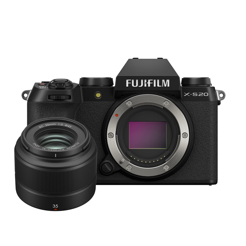 ��ʿ��FUJIFILM��X-S20 ΢����� XC35��ͷ AI���ܶԽ� 750��������ǿ ȫ��Vlogģʽ �߱�Я������	
