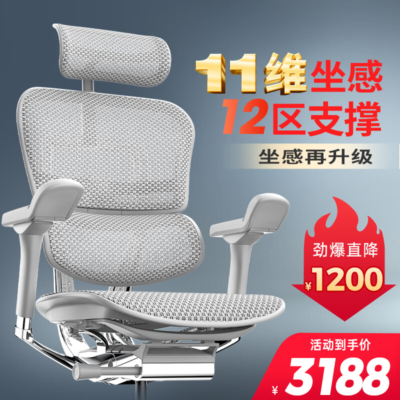 保友办公家具（Ergonor） 金豪e 2代高端人体工学椅 电脑椅子 办公椅家用电竞椅老板椅座椅 银白(Q4.0)美国网 精英版怎么样,好用不?
