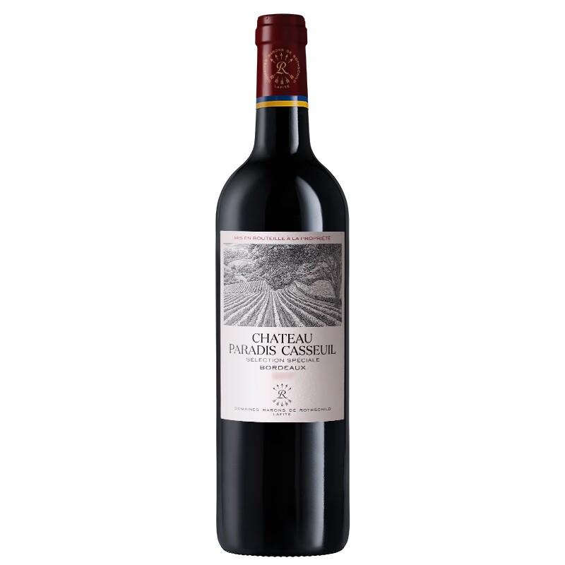 拉菲(lafite)凯萨天堂古堡珍酿源自拉菲罗斯柴尔德波尔多红葡萄酒 750