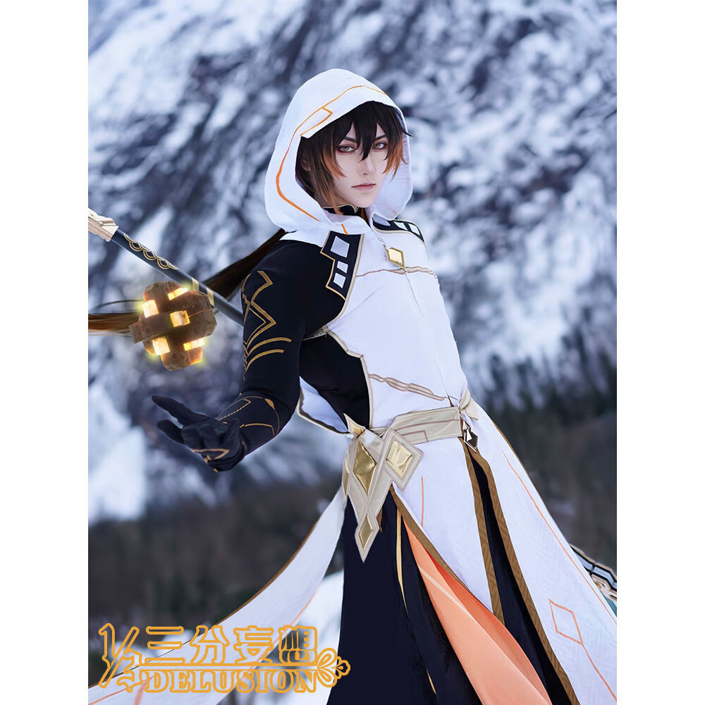 zhouyouyang三分妄想原神cos服钟离神装cosplay男装摩拉克斯cos动漫