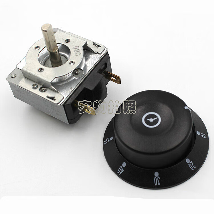 扑哩扑剌带响铃计时器 蒸饭车光波消毒柜定时器开关60分钟带旋钮 分钟