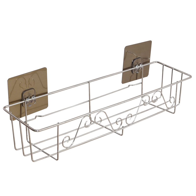 冰箱置物架不锈钢侧面收纳挂架厨房用品家用大全多功能壁挂架子 【免打孔】不锈钢二层