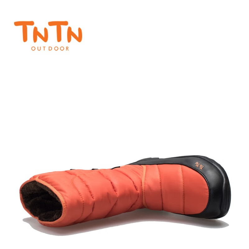 TNTN哈尔滨冬季防寒加厚底3M新雪丽保暖绒男女士东北雪乡雪地靴棉鞋子 黑桔 43 偏小请买大1码