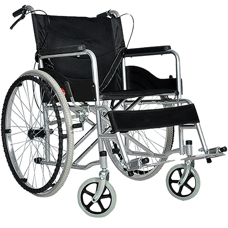 博逸 老人轮椅折叠轻便 手推轮椅折叠带坐便轻便携老年残疾人儿童轮椅