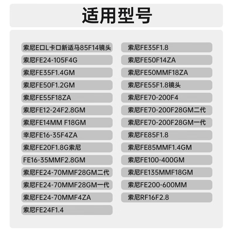 8gm一代镜头保护贴膜2470gm全包3m哆啦a梦卡通 索尼镜头型号 备注镜头