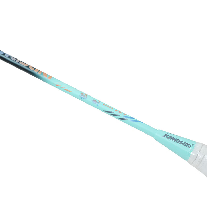 川崎（KAWASAKI）羽毛球拍小钢炮全碳素高磅成人男女学生儿童超轻5U专业单拍 5U小钢炮绿【单支】速度进攻 24磅【弹力佳-强烈推荐】