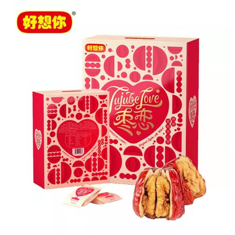 好想你 888枣恋 枣夹核桃 礼品盒 伴手礼 门店同款枣生核枣核桃夹心枣
