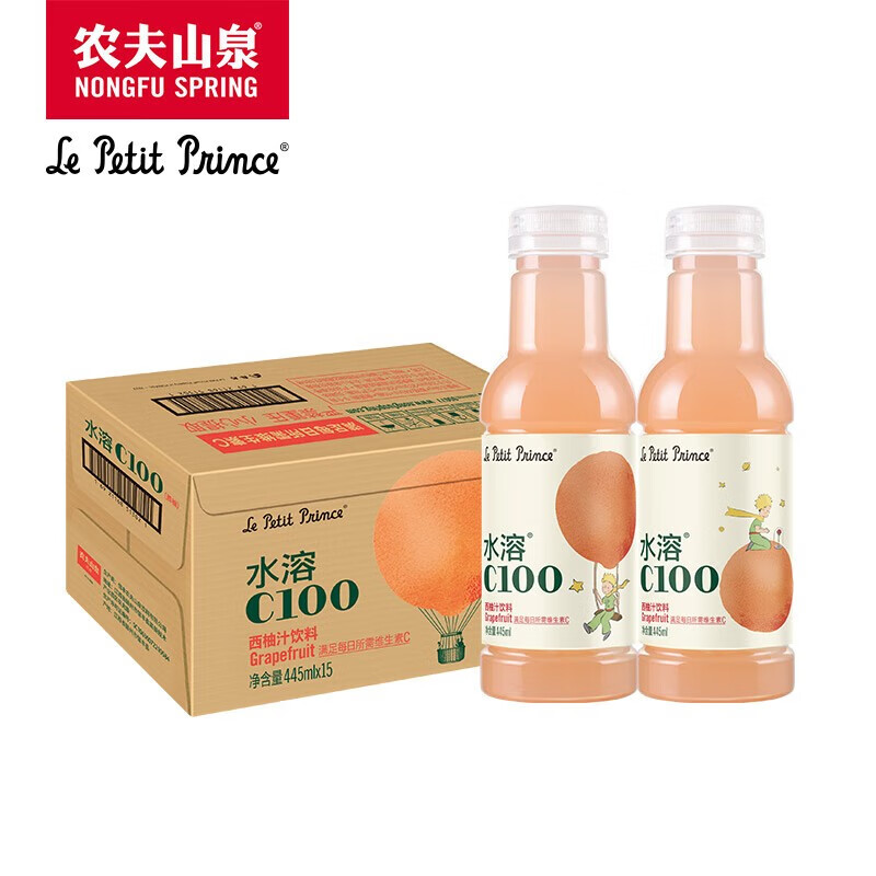 ũ��ɽȪ ˮ��C100 ����ζ ���� 445ml 15ƿ 48Ԫ(����ȯ)