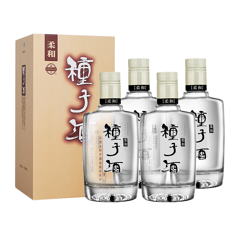 金种子安徽金种子酒 柔和种子酒 40度浓香型白酒 双11献礼 宴会自饮 40%vol 460mL 4瓶 整箱装