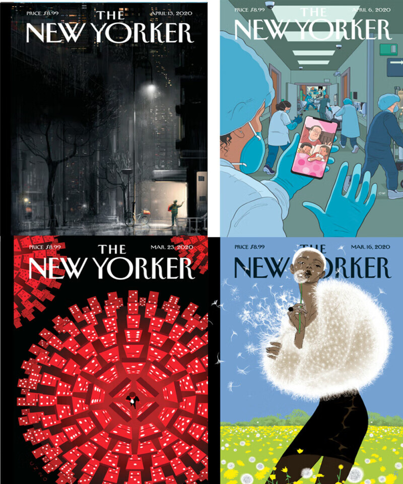 美国版纽约客 the new yorker 2020年3-4月期间4本打包英文杂志