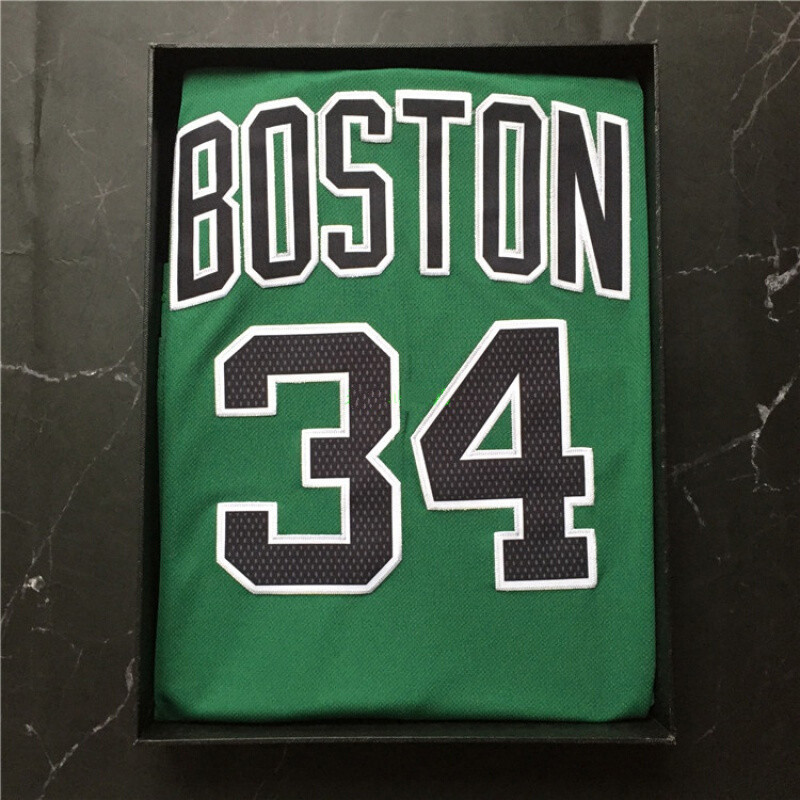 钓赛凯尔特人队34号皮尔斯球衣复古篮球服真理球裤背 皮尔斯绿色黑字