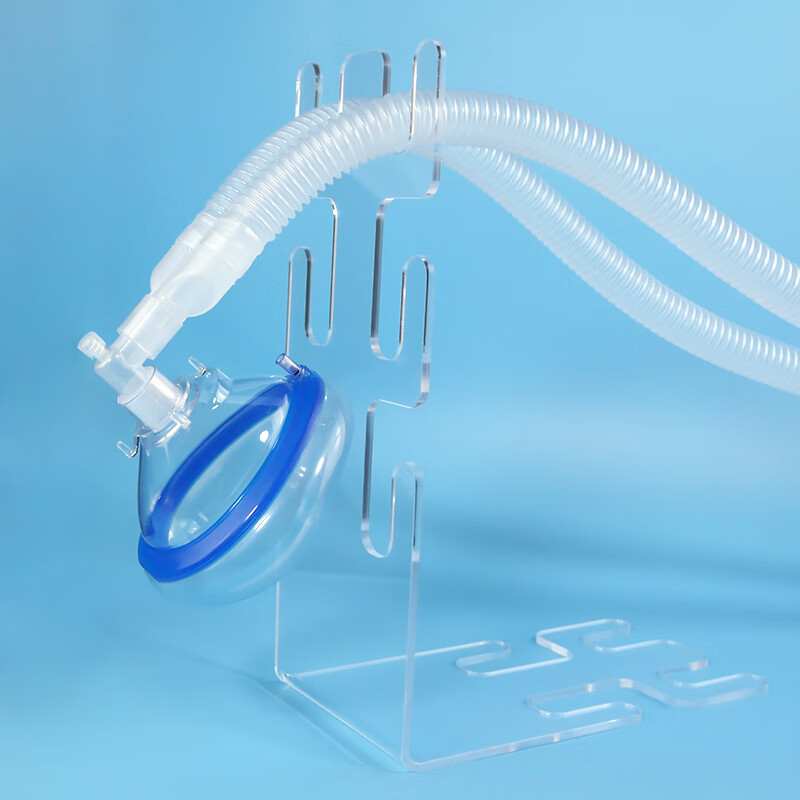 医用呼吸管路支架螺纹管支架黄色亚克力透明万向不锈钢喷塑型麻醉