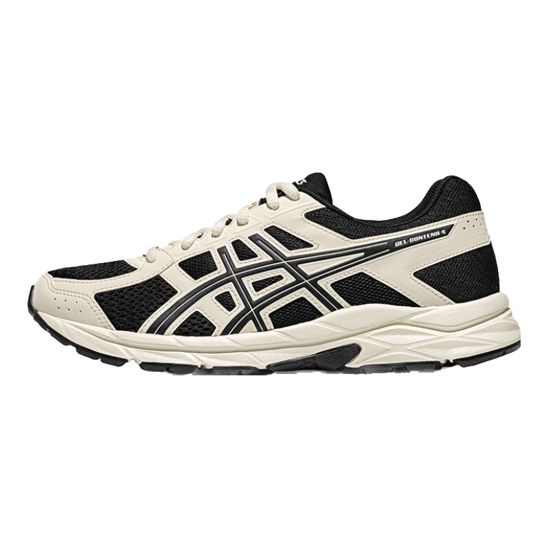 亚瑟士ASICS女鞋跑步鞋耐磨跑鞋缓震回弹运动鞋舒适 GEL-CONTEND 4 黑色/白色 36