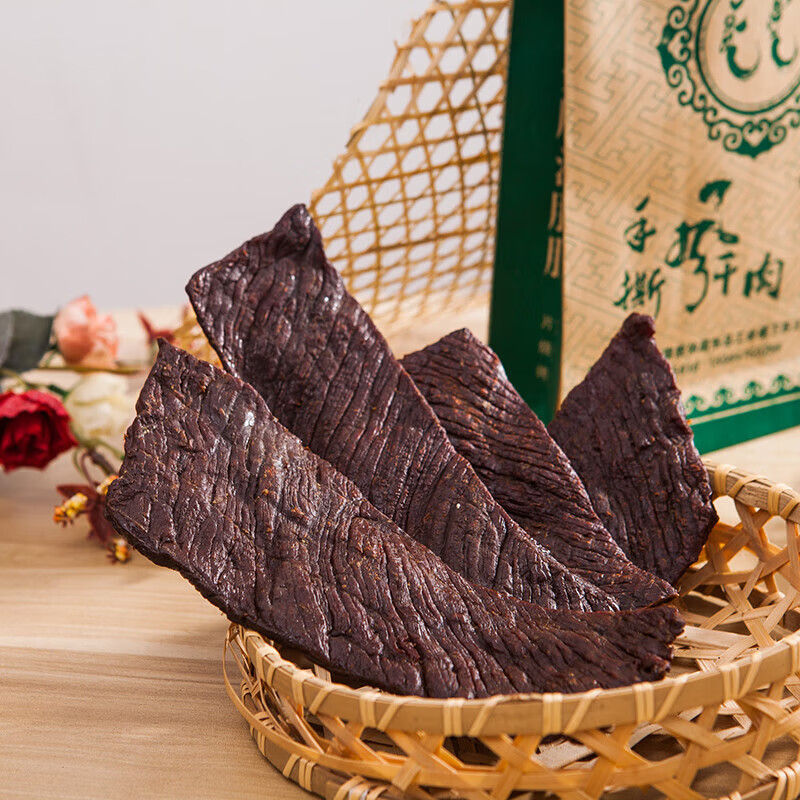 iosn苏立德牛肉干 苏立德碳烤风干手撕牛肉片 独立真空原gkg 1g