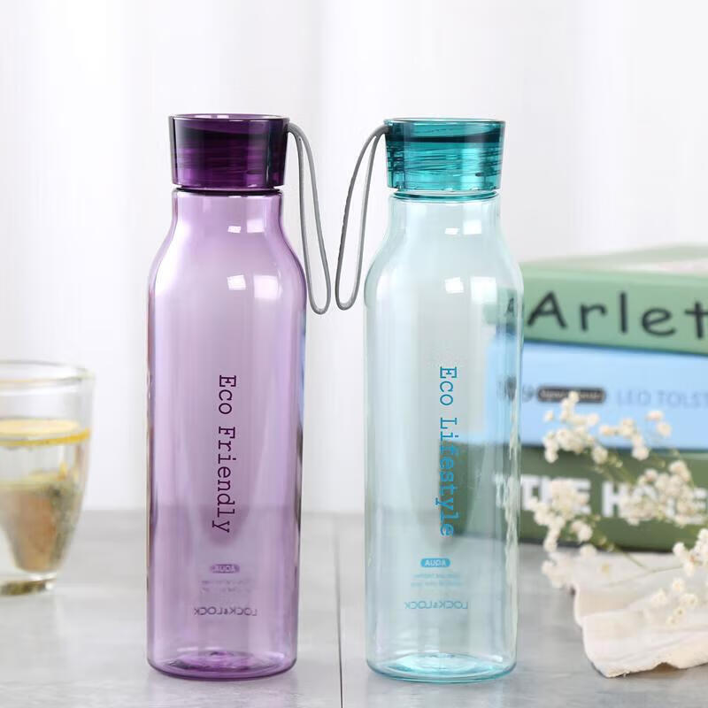 乐扣乐扣（LOCK&amp;LOCK）ECO户外运动水杯户外便携塑料水壶男女杯子两件套（550ml*2） 