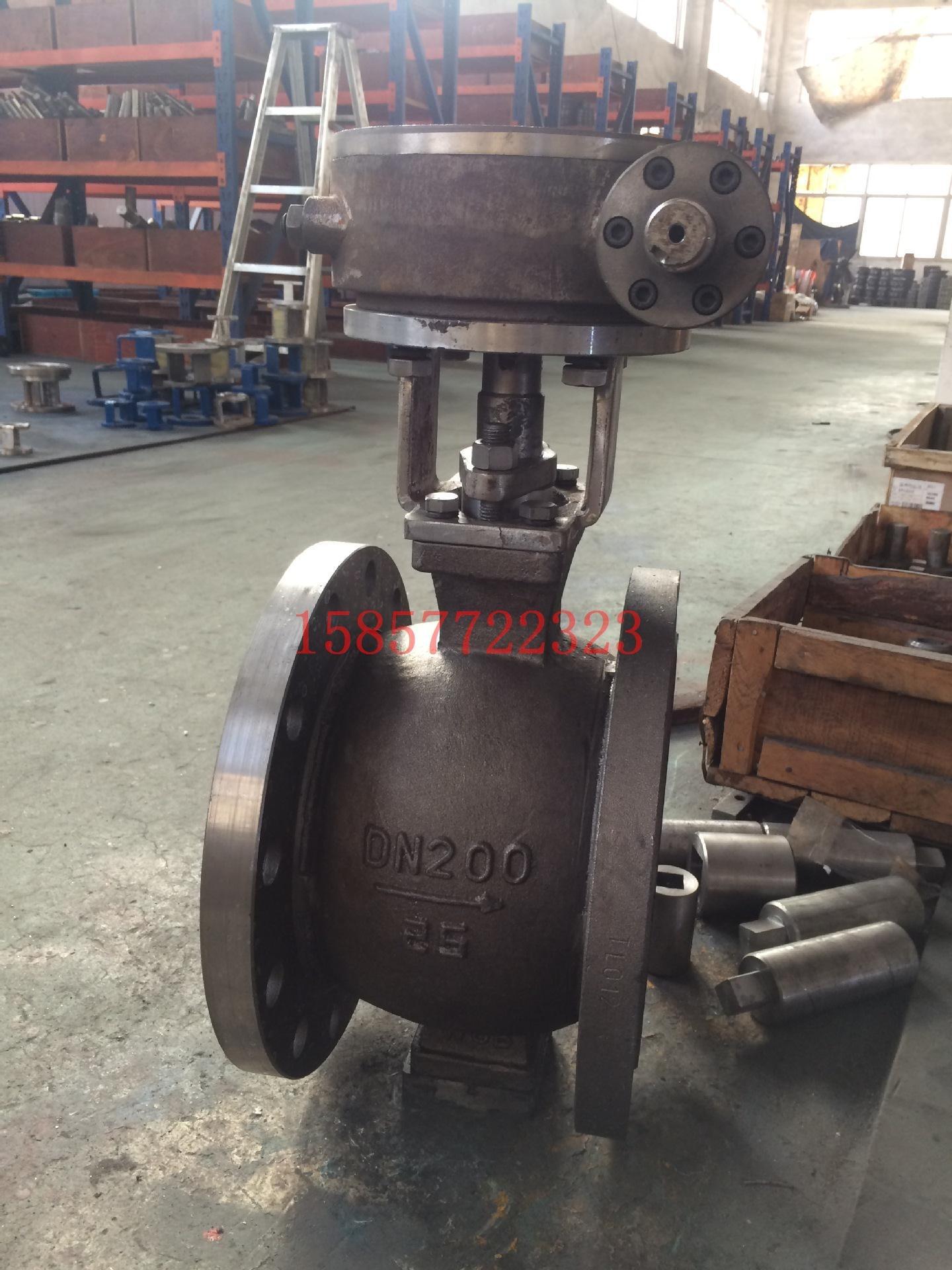 京京 气动v型铸钢调节球阀 硬密封气动v型调节球阀 耐高温v型调节阀