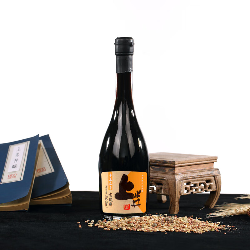 上水井山西陈醋 6度手工五年老陈醋500ml宁化府瓶装醋 特产 500ml