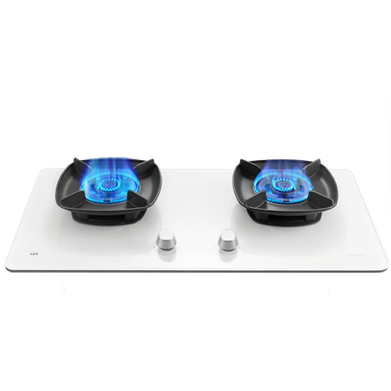 優(yōu)盟（UM）定時燃氣灶 天然氣灶具液化氣 家用大火力嵌入式煤氣灶雙灶 大面板換新免改孔猛火灶 家電以舊換新 白色丨三引三控三環(huán)火丨180分鐘定時丨換新免改孔 管道天然氣(12T)