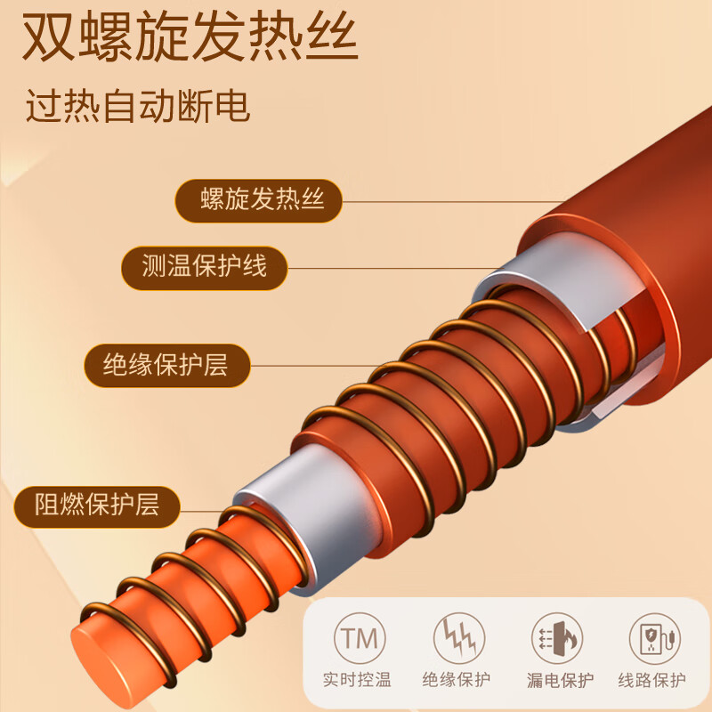 暧倍尔电热毯 【2米x1.8米】双人双控电褥子加大加厚智能定时断电更安全