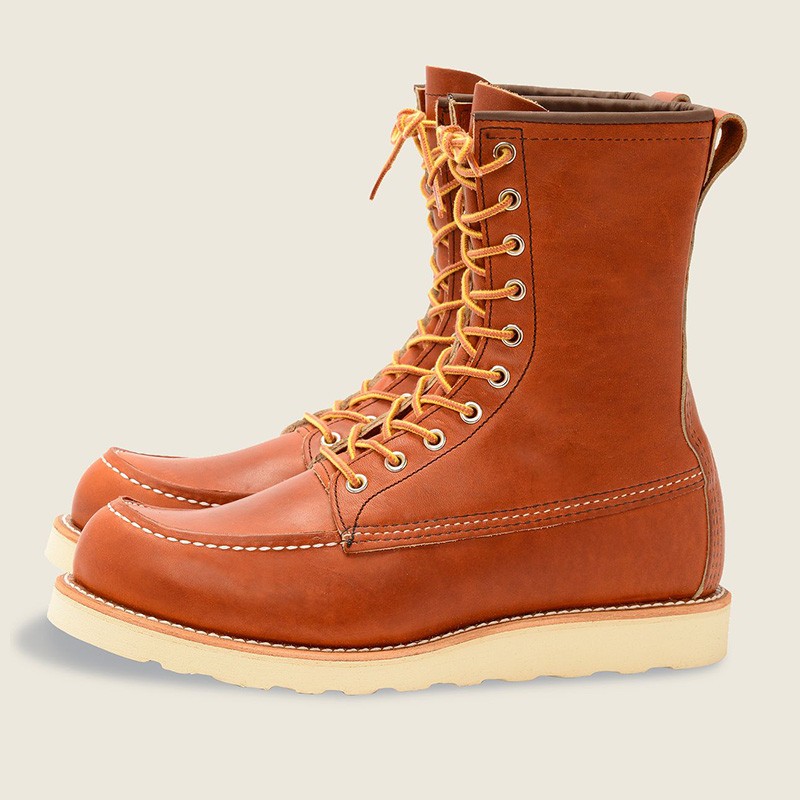 红翼red wing heritage 8-inch classic moc经典莫克8英寸男靴工装靴