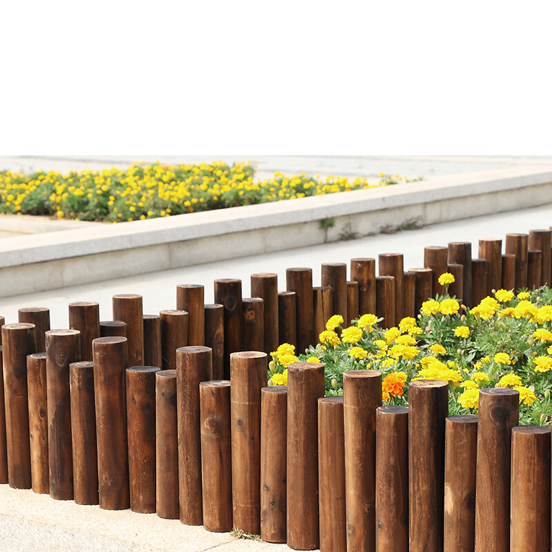 防腐木栅栏户外花园围栏庭院室内篱笆阳台装饰碳化小木桩室外护栏