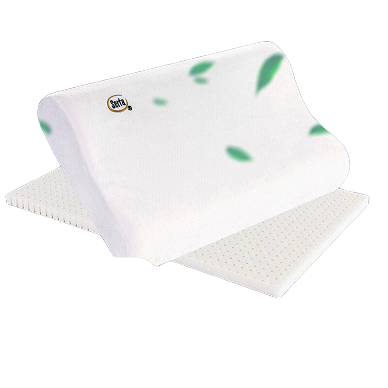 舒達(dá)（serta）乳膠枕 特拉雷乳膠枕頭芯成人護(hù)頸青少年高低組合枕 特拉雷乳膠枕【一對裝】