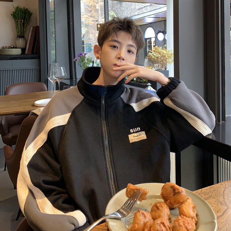 外套男春秋款潮流百搭高中生棒球服美式复古痞帅炸街潮牌飞行夹克