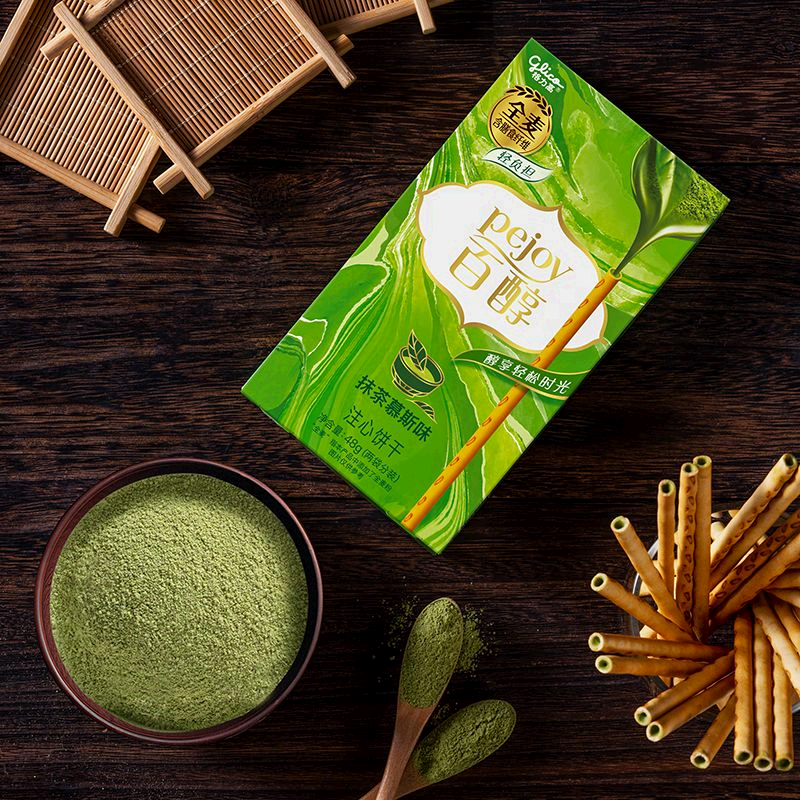 系列组合办公室休闲解馋小零食注心饼干 百醇抹茶*2 和风*2 茶风*2